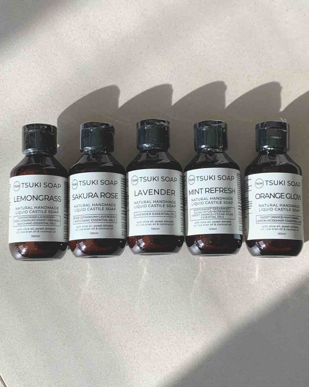 Lavender Liquid Castile Soap - 100ml Travel Size