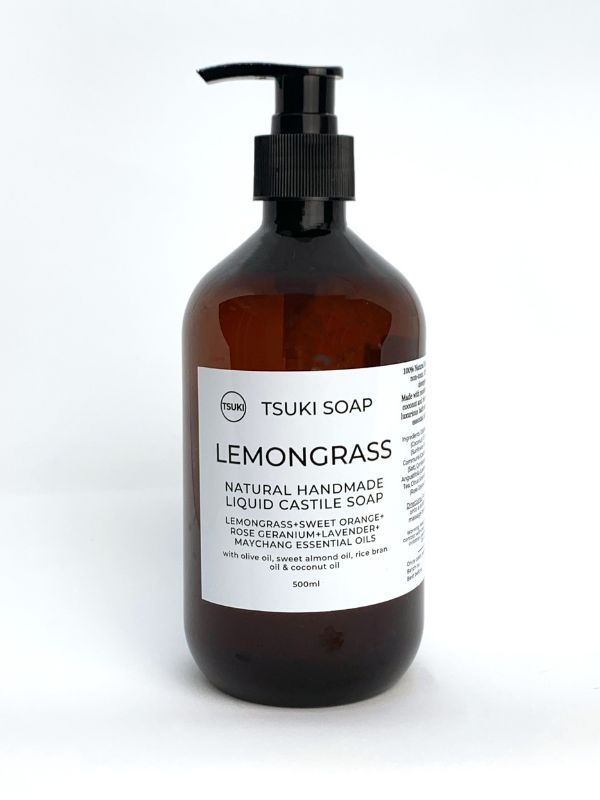 lemongrass liquid castile soap 500ml