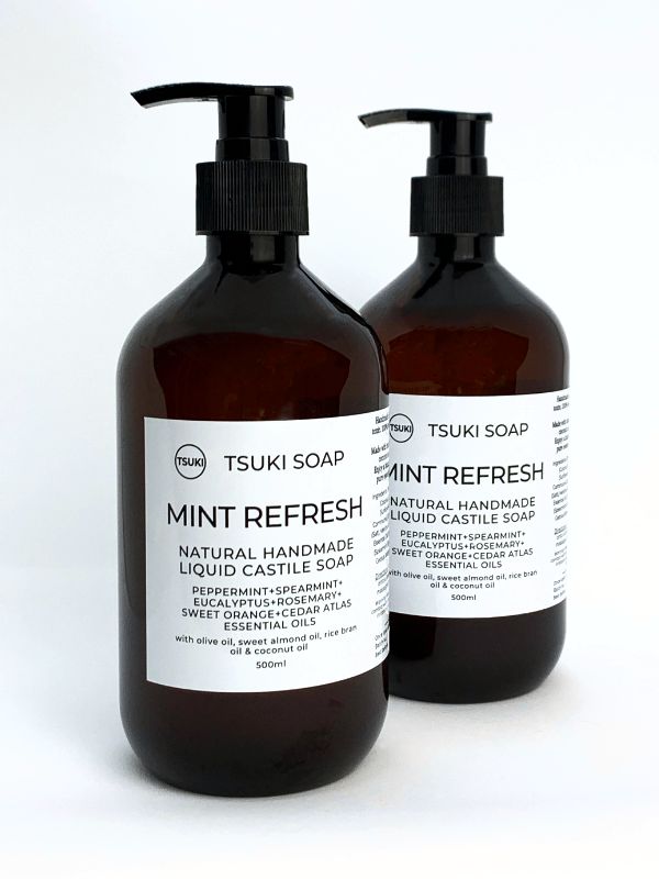mint refresh liquid castile soap 500ml two